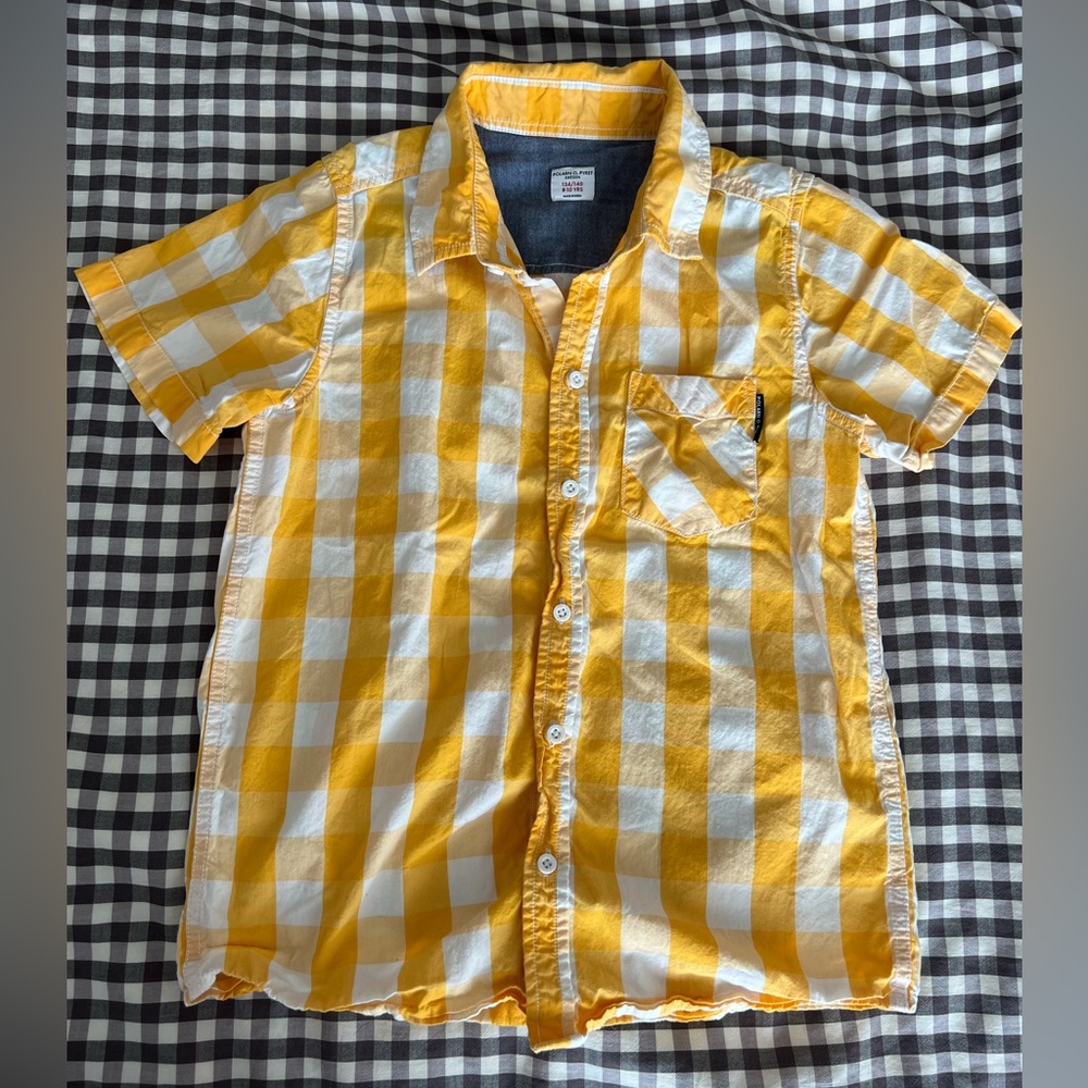 POLARN O. PYRET 100% Cotton Bright Check Camp Shirt